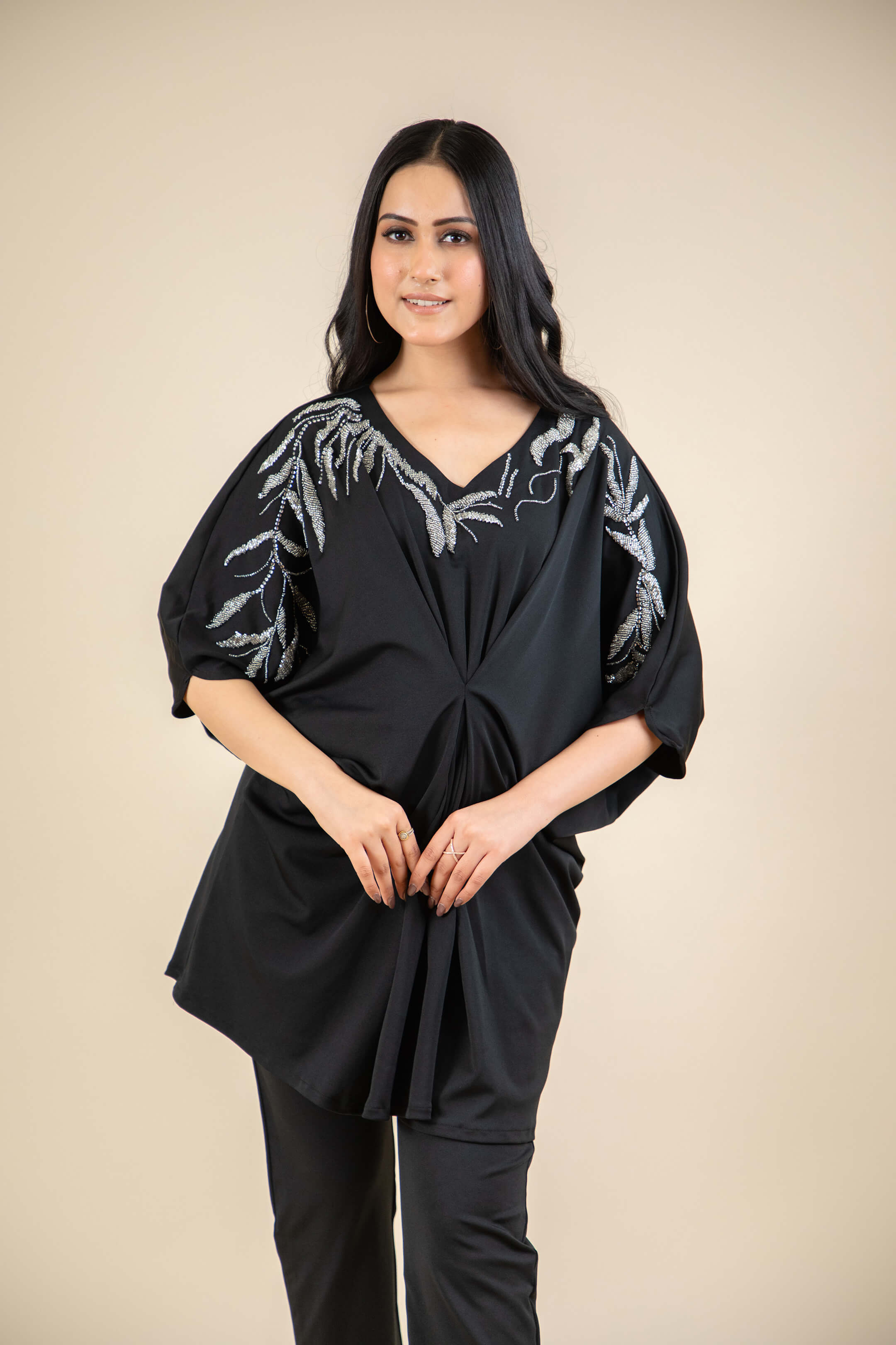 Black Kaftan Co-ord Set