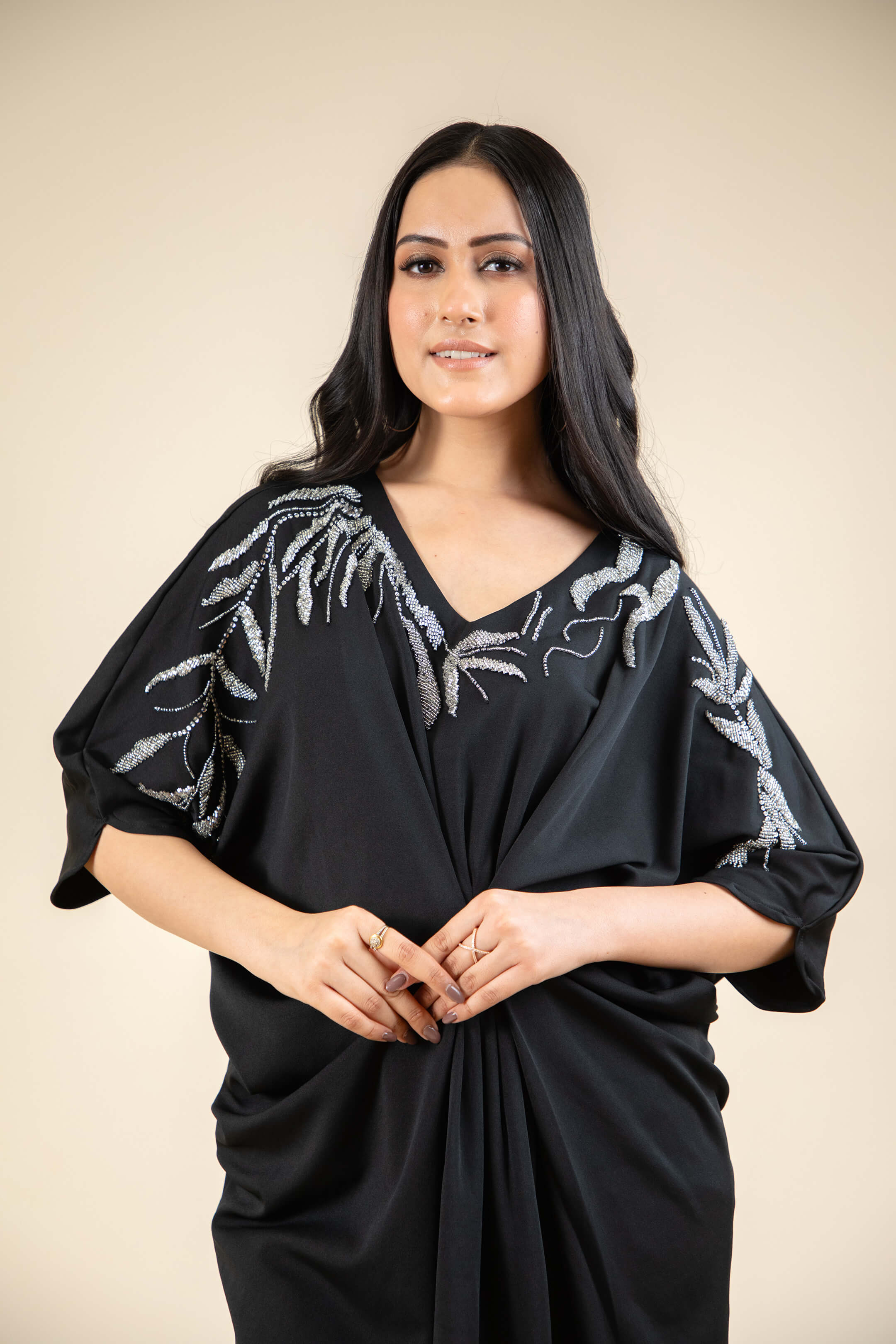 Black Kaftan Co-ord Set