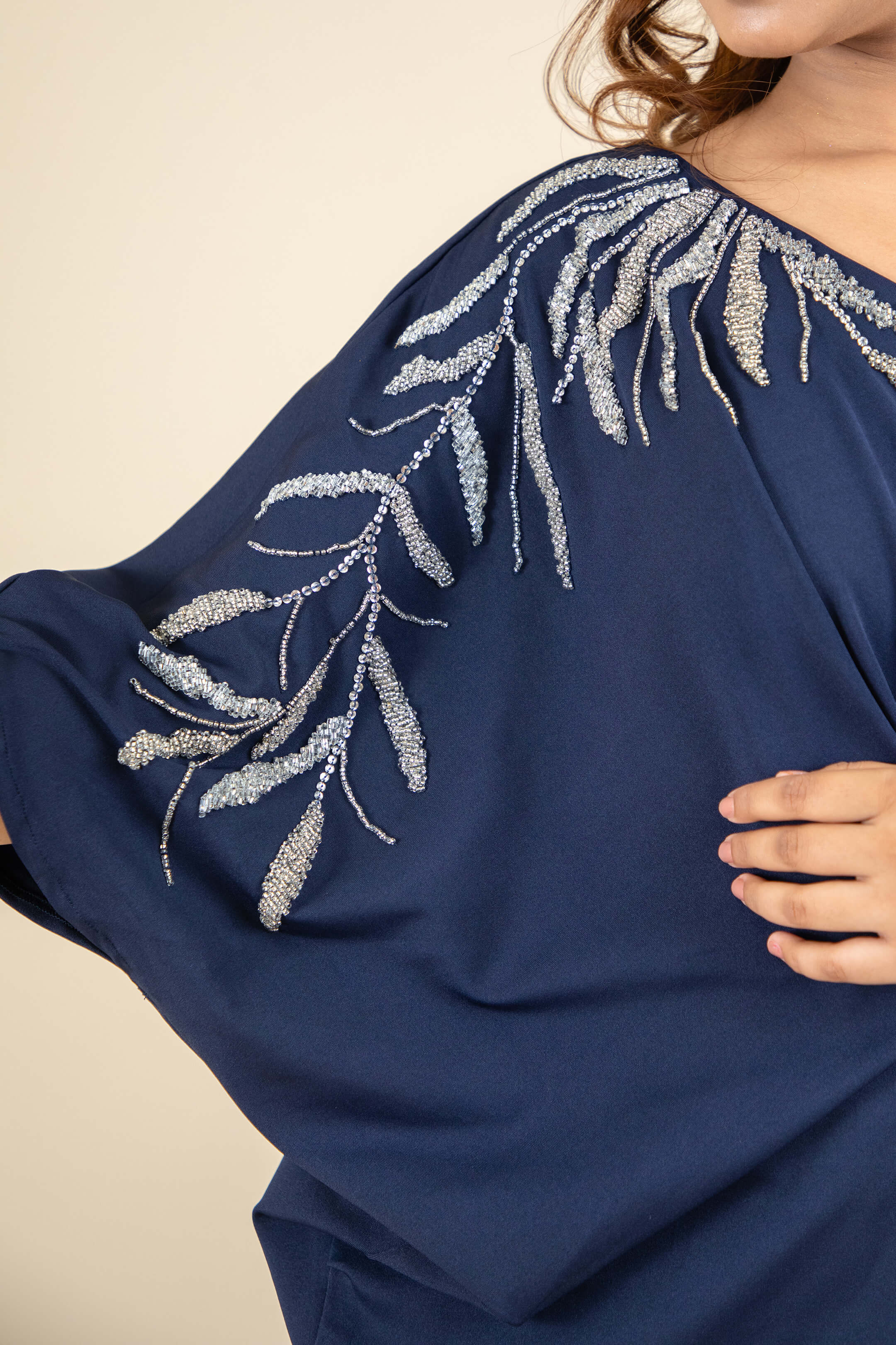 Navy Blue Kaftan Co-ord Set