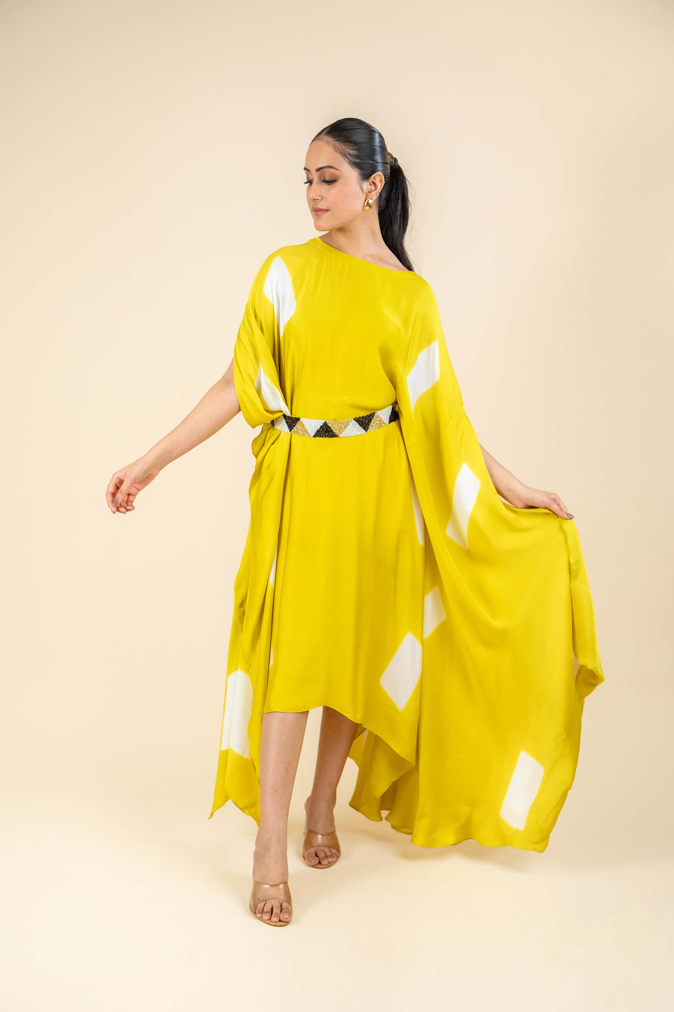 Yellow Kaftan Dress