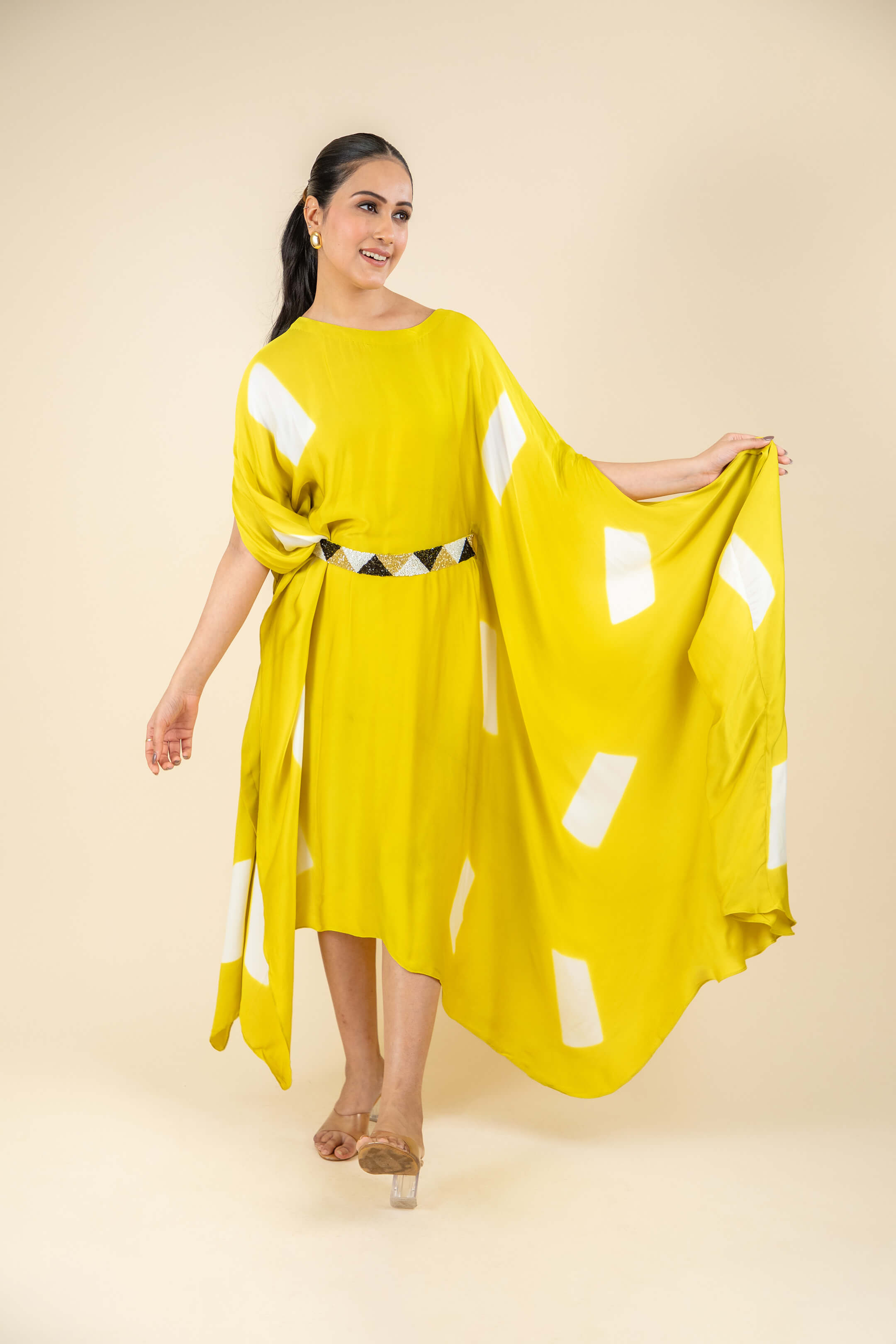 Yellow Kaftan Dress