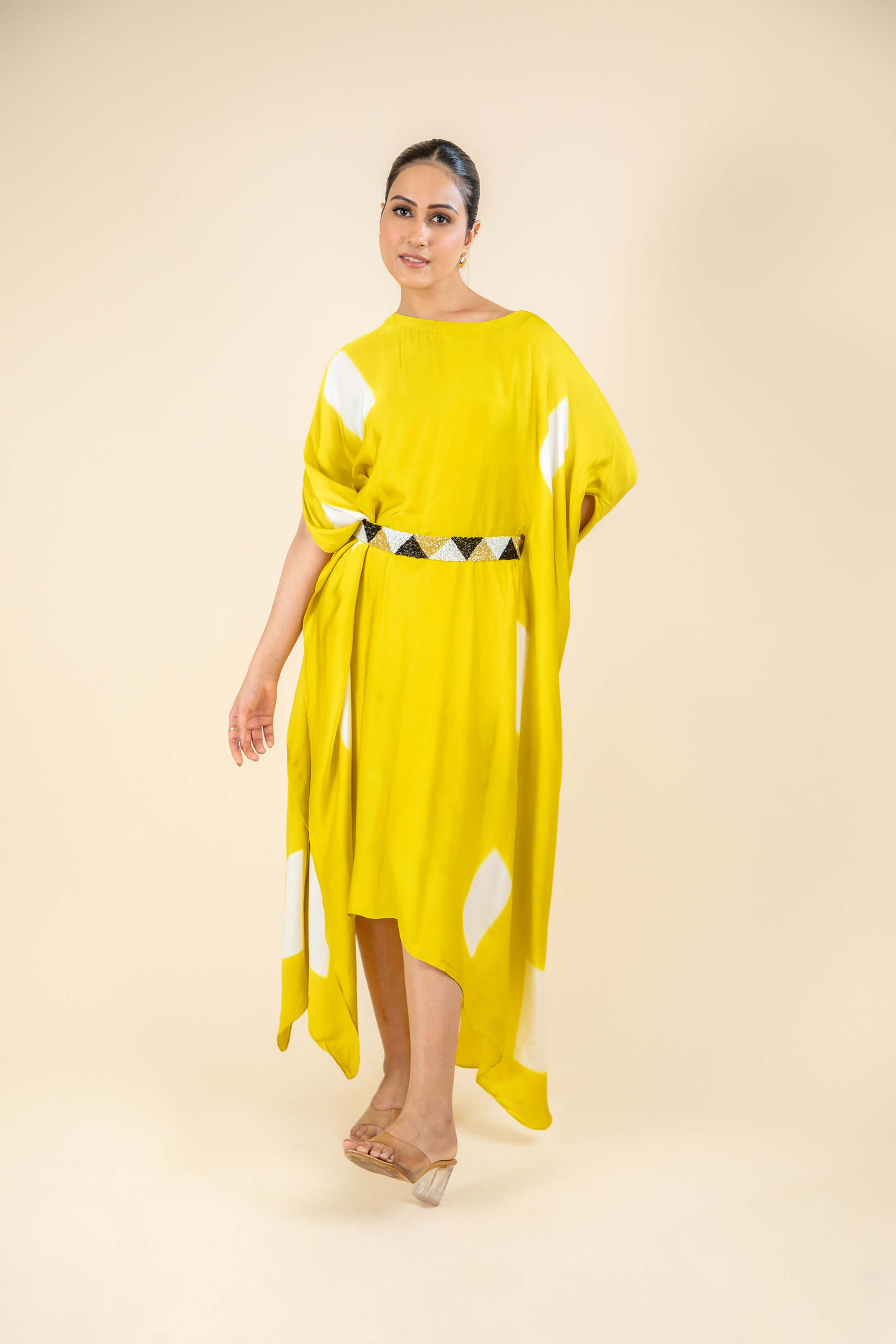 Yellow Kaftan Dress