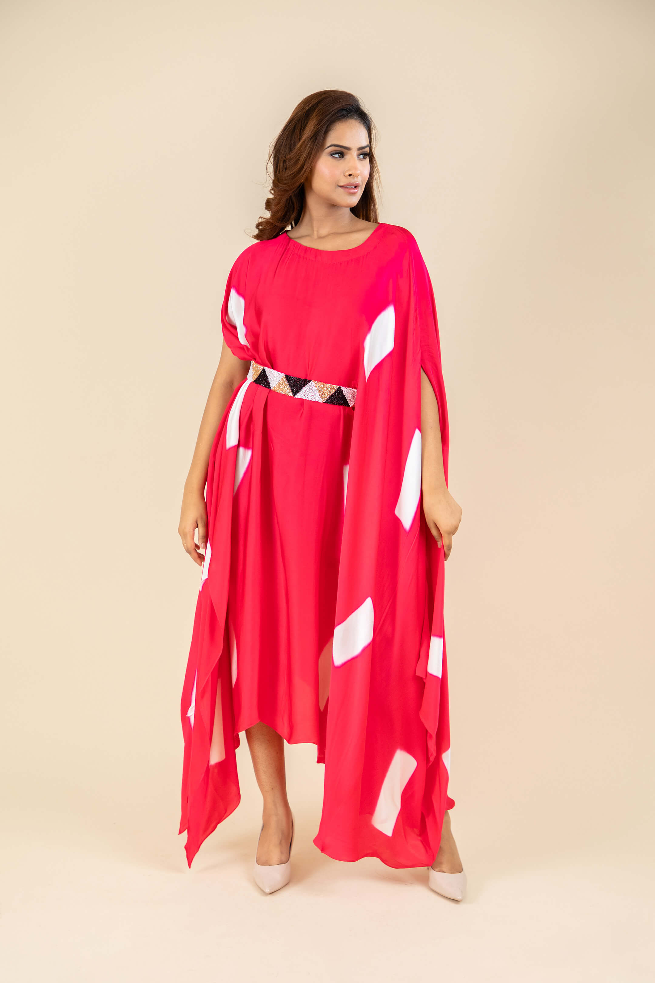 Pink Kaftan Dress